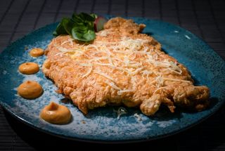 Șnitel pane din piept de pui