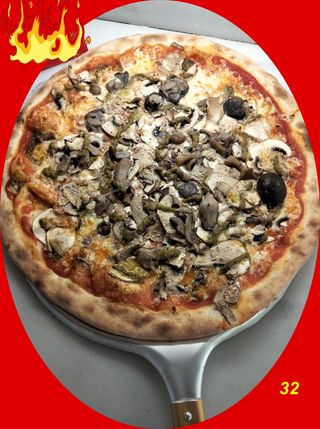 Pizza Familiar Al Pesto (40Cm.)