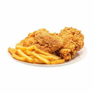 Plato Combinado Pollo Broaster