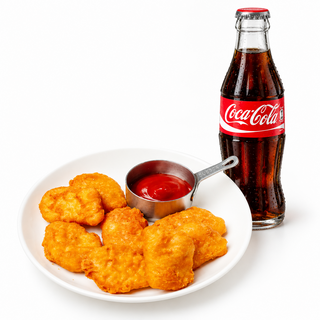Наггетсы + Coca cola 250 ml glass