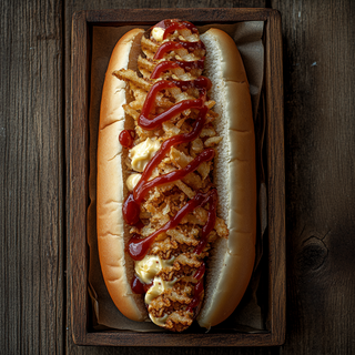 Corn dog hot dog panino 