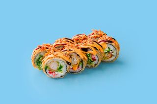 Прайм Жареный ролл с креветкой-панко и чукой