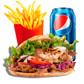 Menu Kebab solo carne 