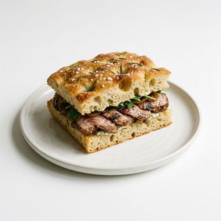 Panino focaccia e pluma iberico