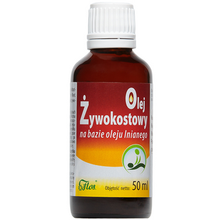 Olej żywokostowy na bazie oleju lnianego 50ml Flos