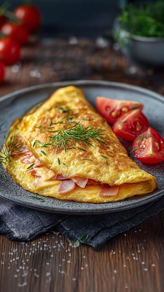 Omlet sa šunkom i sirom 600gr