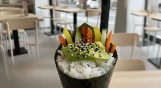 Temaki vegetariano
