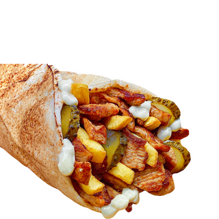 Shaorma pui sandwich mare