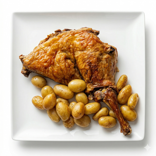 1/4 De Cordero Lechal Asado A La Leña