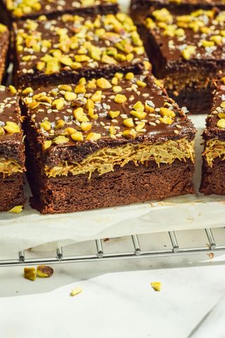 Brownies Kunafa Chocolat Dubai