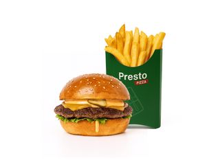 Simple smash burger combo + Cartofi prajiti 130gr