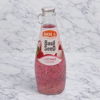 Dola Basil Seed Drink Lychee Flavor