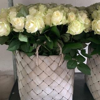 Cesto di rose in stile moderno