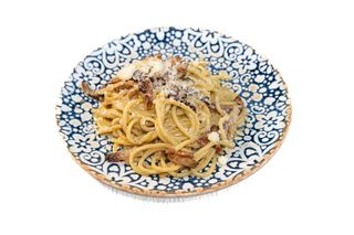 Vermicelli (pasta fresca) carbonara