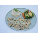  emince de poulet aux champignons  