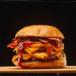 Hamburguesa crujiente