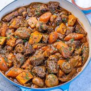 Boiled Sweet Potatoes + Wet Fried Beef + Tea Pot