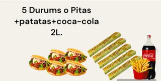 OFERTA DE 5 DURUMS O PITA