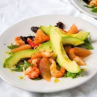 ENSALADA VERDE TOMATO  GAMBAS Y GUACAMOLE