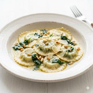 Ravioli De Espinacas Y Ricotta
