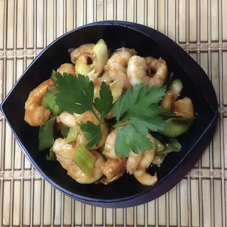 T2. Gambas Con Puerro A La Plancha