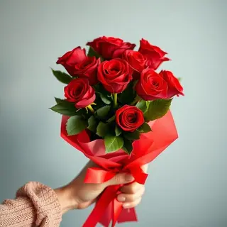 Ramo 5 rosas rojas
