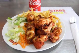 Menú Alitas (6 Uds.)