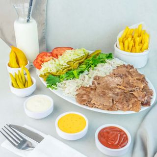 Meniu farfurie mare vita