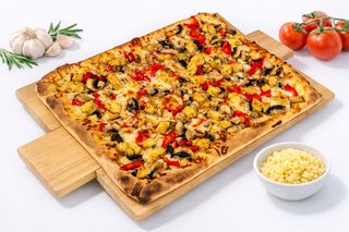 Pizza con polllo Family