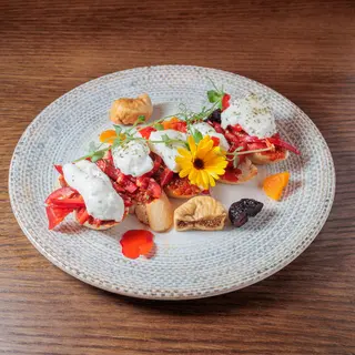 Bruskete pepper mozzarella