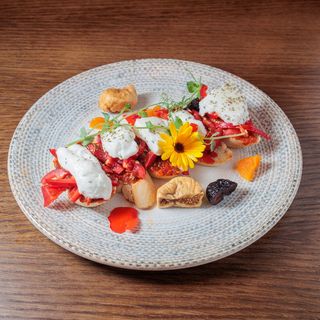 Bruskete pepper mozzarella