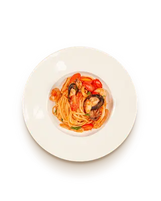"Спагетти" с морепродуктами (350 гр.)