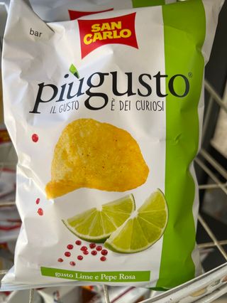 Patatine San Carlo pepe rosa e lime