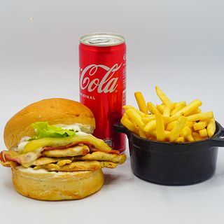 Burger Indiana jones + soda