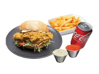 Menú Hamburguesa Mr Pollo