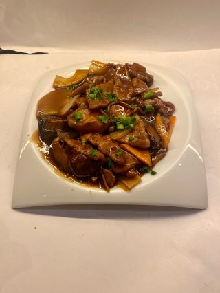 ternera con bambu y seta