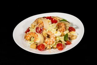 Цезарь с креветками/ Caesar cu creveți