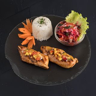 Grill Thai Chicken XL With Thai Salad And Rice