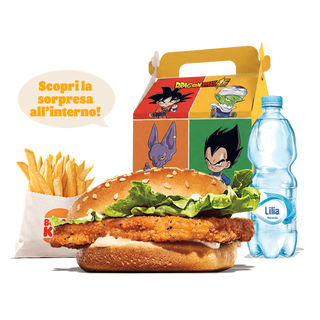 King junior chicken burger menù
