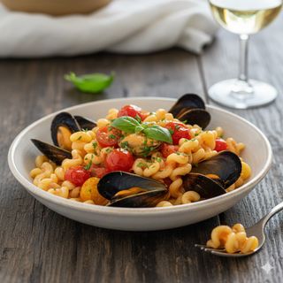 Cavatelli cozze e pomodorini