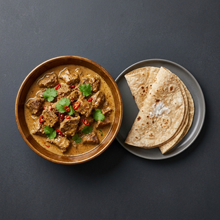 Coconut Beef Curry 2 Chapatis