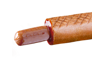 Хот-дог ХХL Класична сосиска (темна бул)