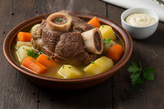Rasol de vita cu legume si hrean