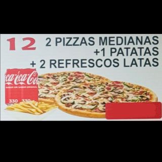 Menú 2 Pizzas Medianas