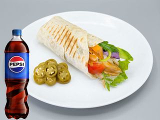 Średni jalapeño kebab + Pepsi 0,5l