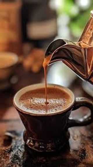 Freshly Brewed Kenyan Coffee Pot