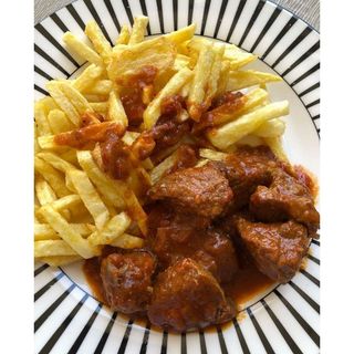 Plantain/Chips With Beef Or Liver