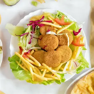 Piatto falafel pane
