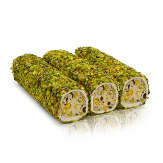 Rulou cu crema de alune, ciocolata si fistic