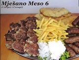 Miješano meso 6 uštipci i ćevapi